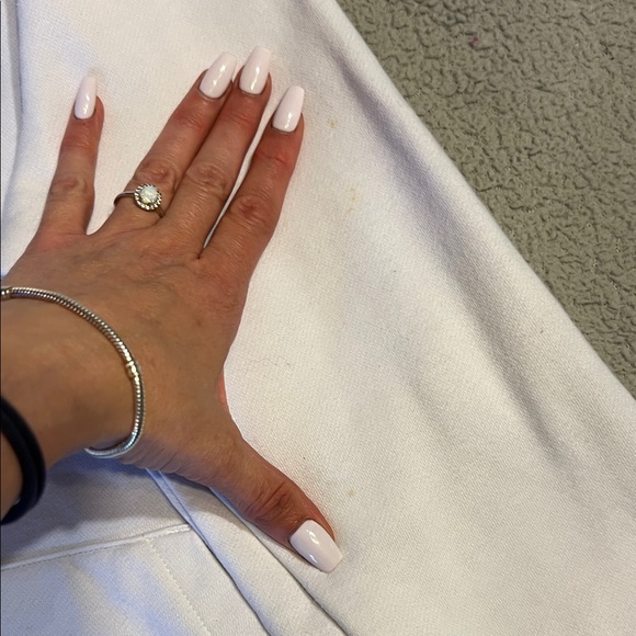 Nike White Hoodie with Black Embroidered Swoosh XS *flawed* for Dying Tie Dye - Picture 4 of 10